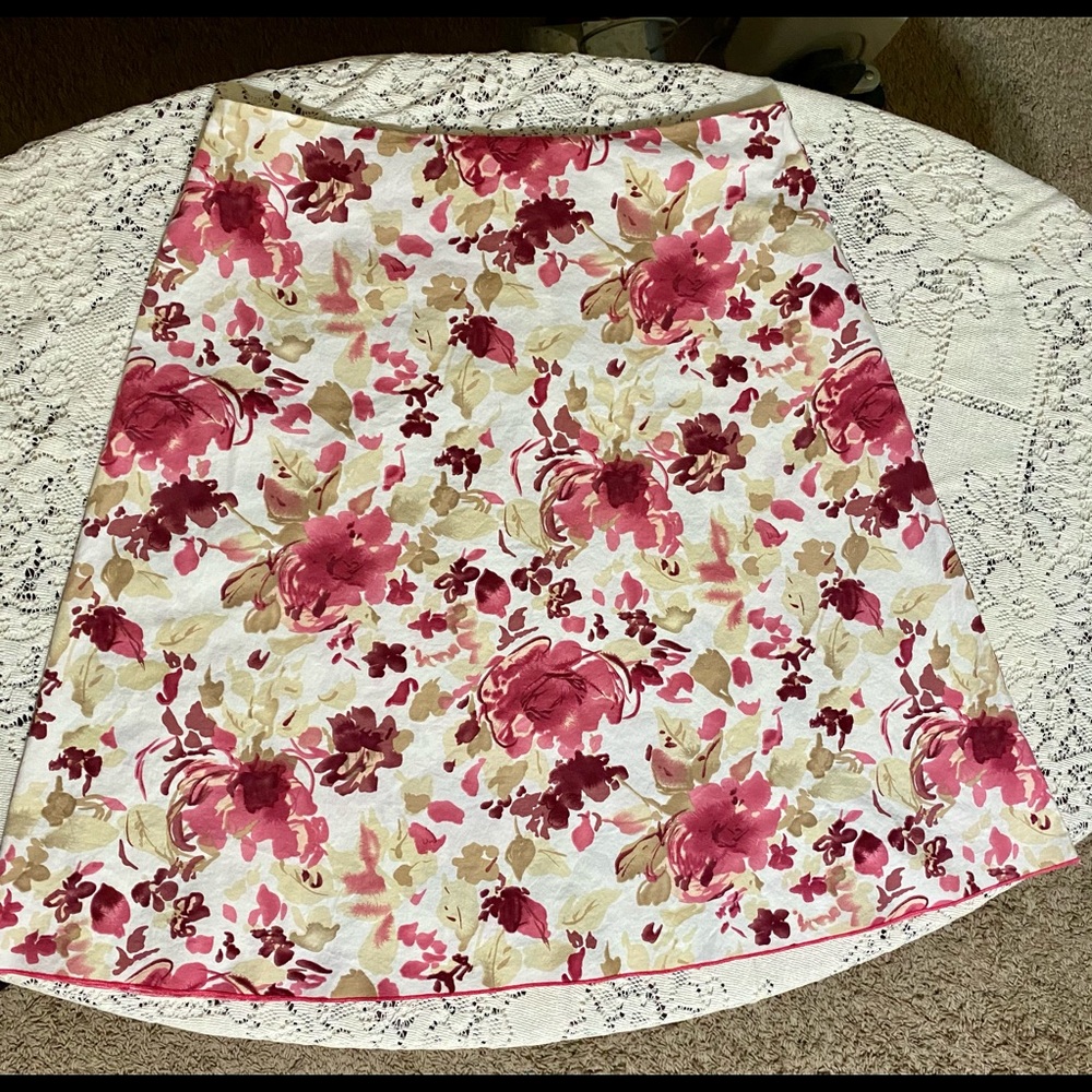 Floral Pink and Green Skirt Outfit JPR Zip up -12